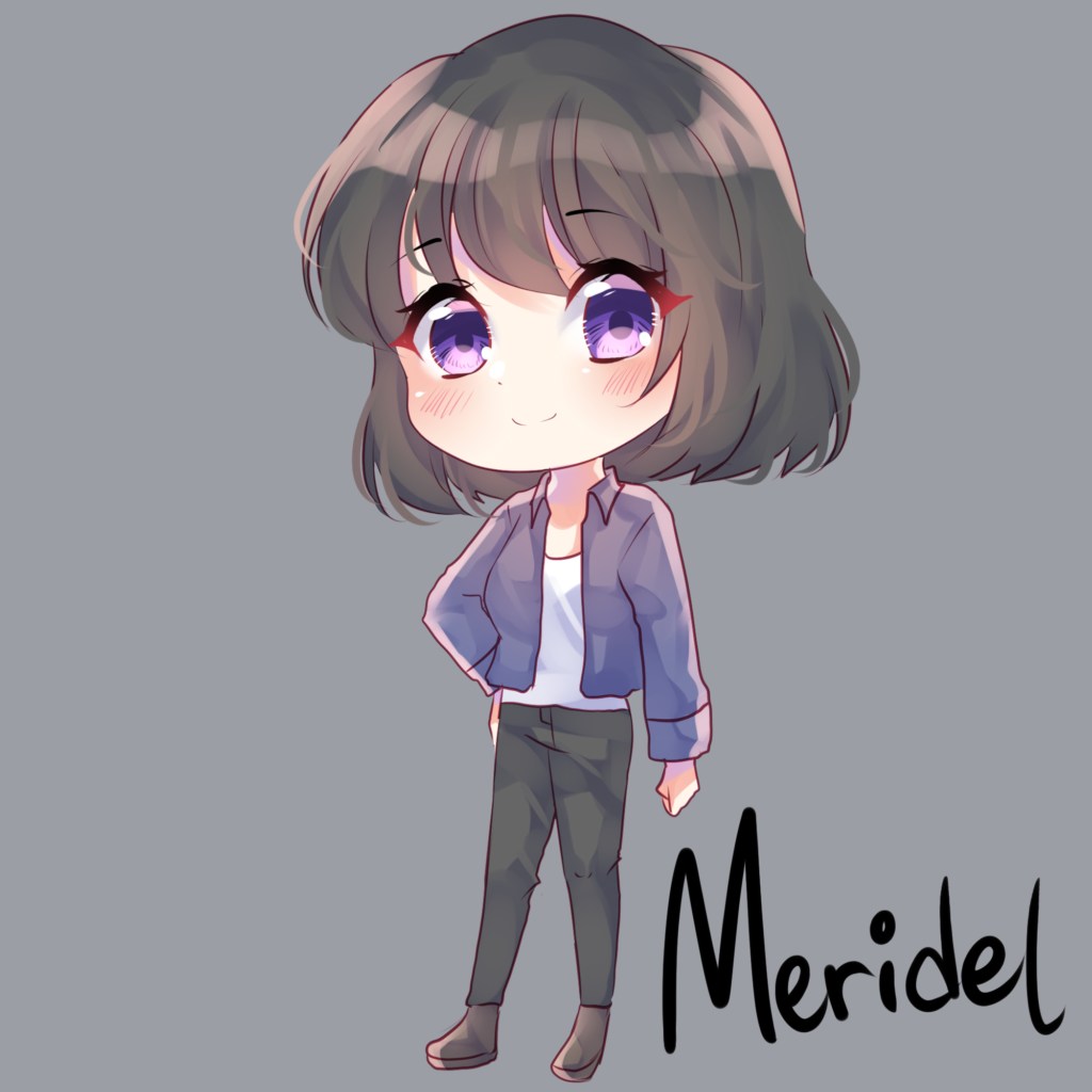 A happy chibi Meridel by Akazumi